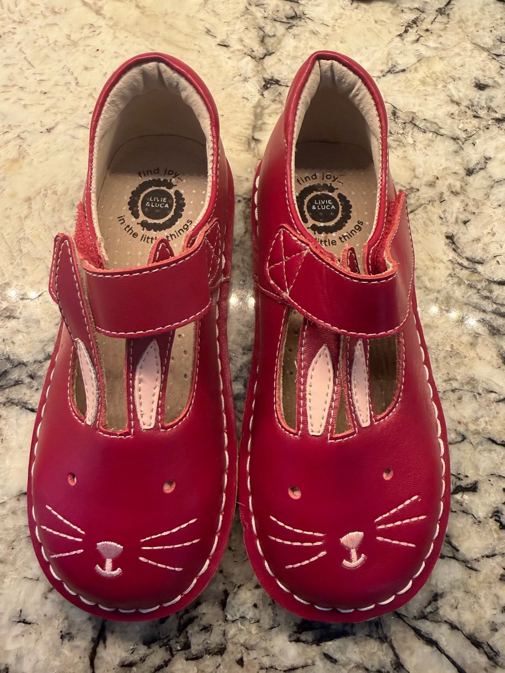 Livie & Luca Red Bunny Mary Jane Shoes for Kids
